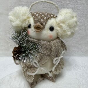 Primitives By Kathy Winter Chickadee Super Cute Christmas Ornament Rustic Farm
